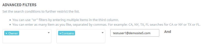 AMPED > Creating a Smart View Filter > Username_in_filter.png